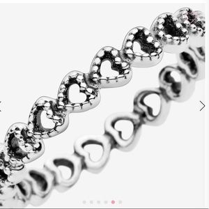 Pandora silver heart ring